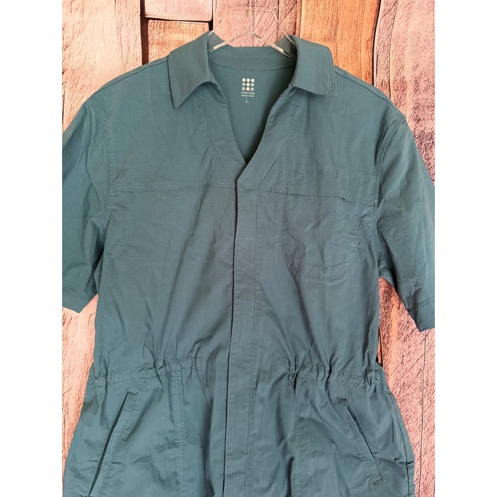 Title Nine Dress Utility Brash Teal Travel Athleisure Versatile Size Large NWT - Picture 3 of 9